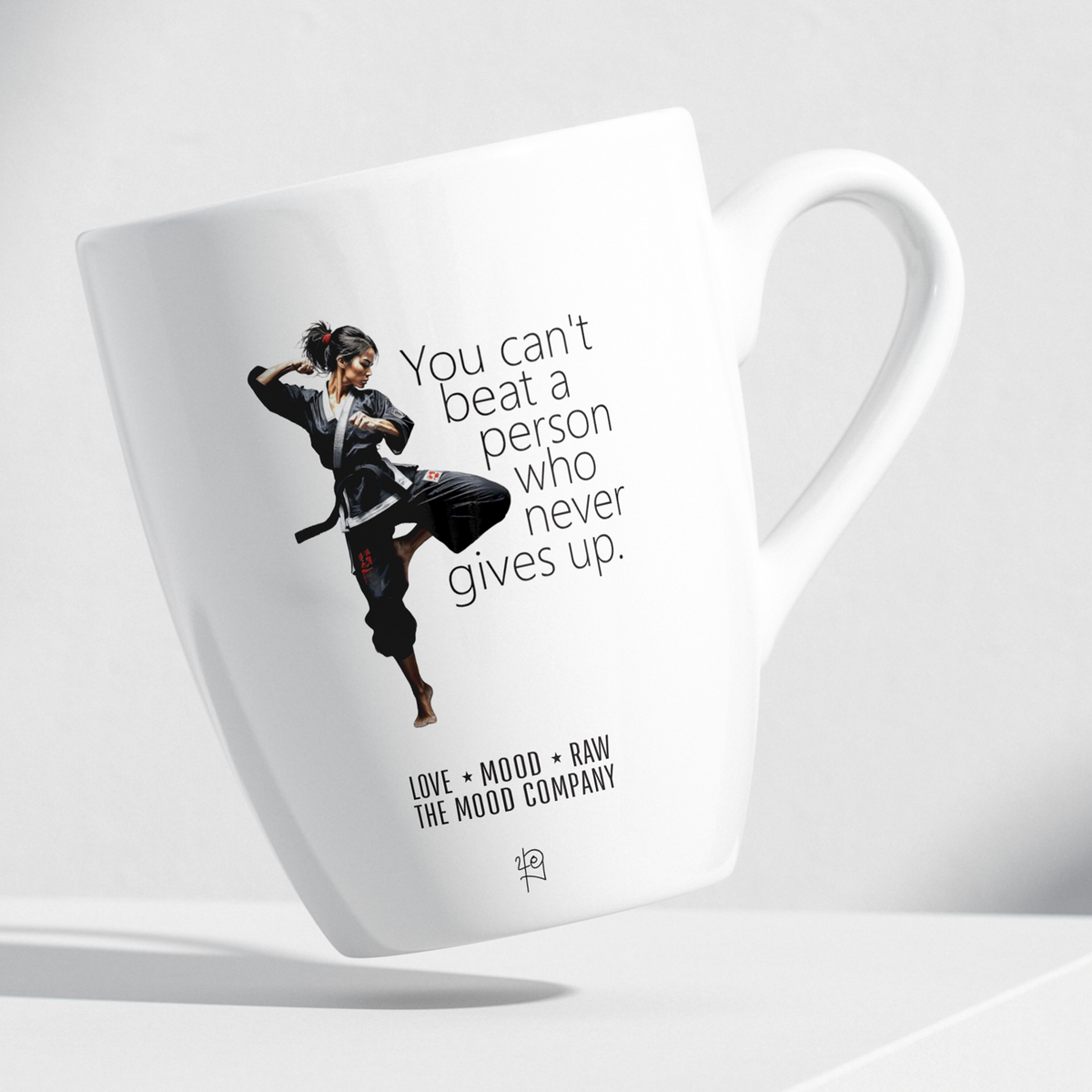 Never Gives Up 💪 mug